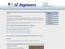 Tablet Screenshot of lcengineers.com